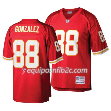 Camiseta Hombre NFL Kansas City Chiefs Tony Gonzalez 88 Nike Rojo
